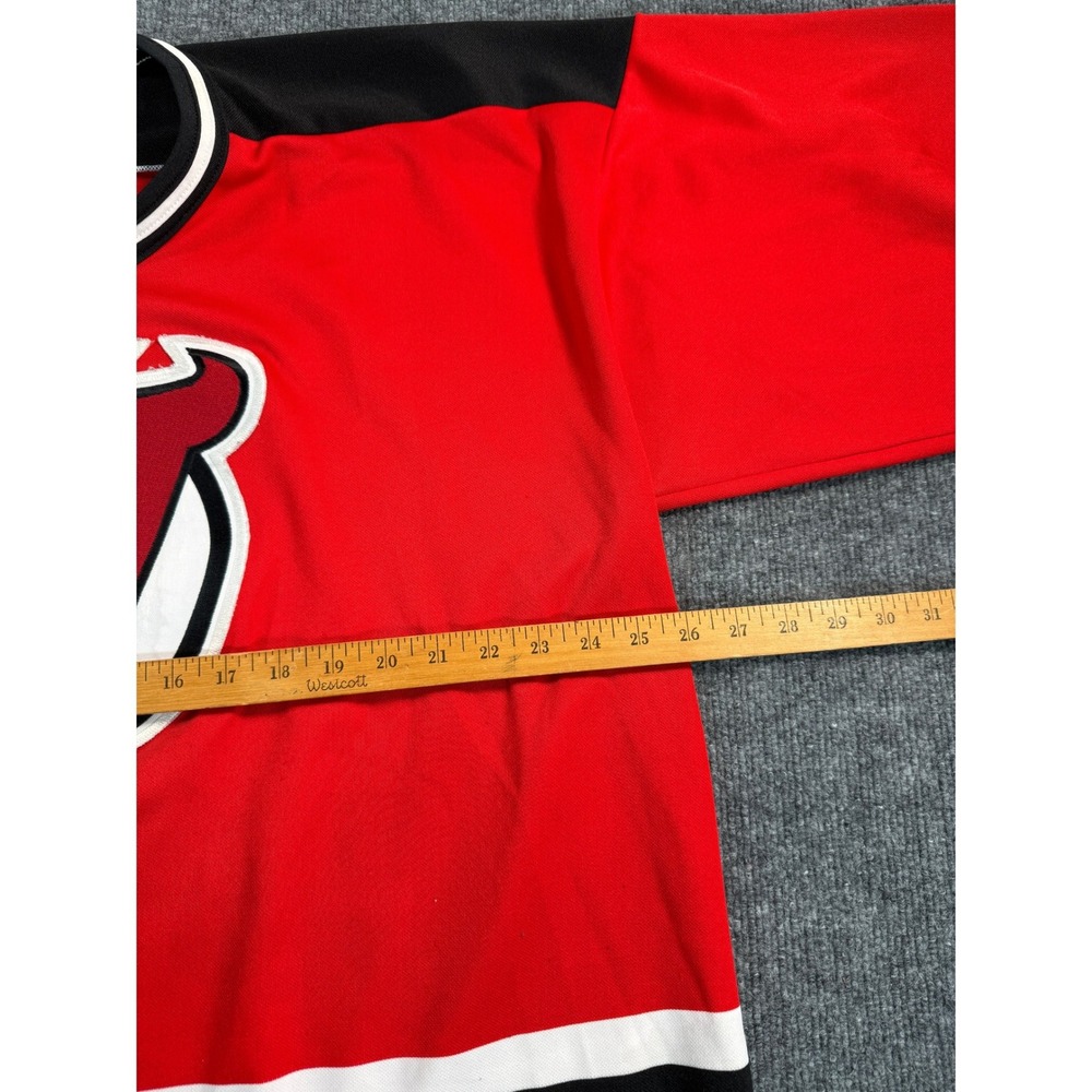 Vintage CCM New Jersey Devils Hockey Jersey Mens XXL Red Blank Logo Throwback - Picture 11 of 16